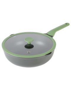 Kenmore Theodore 13 Inch Nonstick Cast Aluminum Saute Pan with Lid