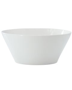 Gibson Home Great Essentials 9.4 Inch Round Fine Ceramic Meal Bowl in White