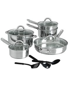 Gibson Home Abruzzo Stainless Steel 12 Piece Cookware Set