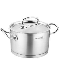 Korkmaz Proline Professional Series 2 Liter Stainless Steel Casserole with Lid in Silver