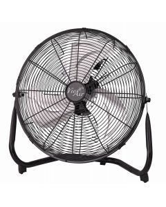 Vie Air 14 Inch Industrial High Velocity Heavy Duty Metal Floor Fan with 3 Speed Settings